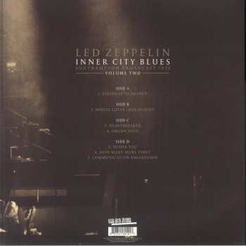 2LP Led Zeppelin: Inner City Blues Southampton Broadcast 1973 Vol. 2 CLR