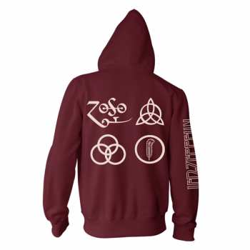 Marchandises Led Zeppelin: Mikina Se Zipem Symbols S