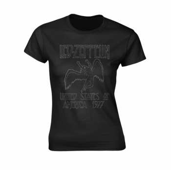 Merch Led Zeppelin: T-shirt Femmes Usa 1977