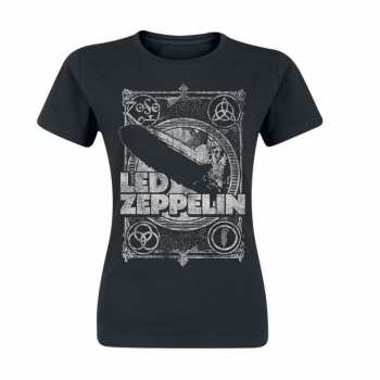 Merch Led Zeppelin: T-shirt Femmes Vintage Print Lz1