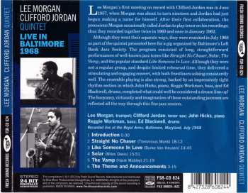 CD Lee Morgan - Clifford Jordan Quintet: Live In Baltimore 1968