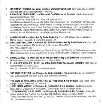 3CD Lee Wiley: The Lee Wiley Collection 1931-57