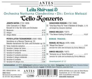CD Leila Shirvani: Cello-Konzerte