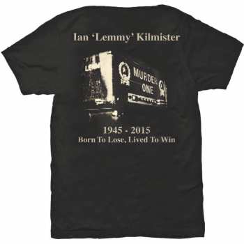 Marchandises Lemmy: Tričko Lived To Win  S