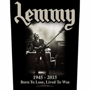 Merch Lemmy: Décoration arrière Lived To Win