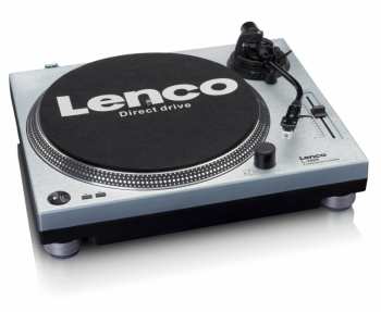 Technique audio Lenco L-3809ME - gramofon s přímým náhonem - metalická modř
