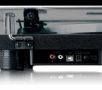 Technique audio Lenco LS-50LEDBK gramofon s reproduktory a LED osvětlením