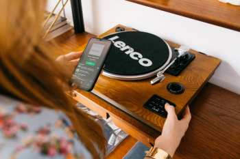 Technique audio Lenco LS-55 gramofon s Bluetooth, USB a vestavěnými reproduktory Wood