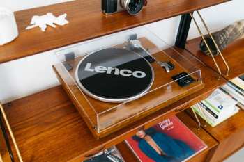 Technique audio Lenco LS-55 gramofon s Bluetooth, USB a vestavěnými reproduktory Wood