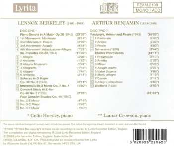 2CD Arthur Benjamin: Piano Music