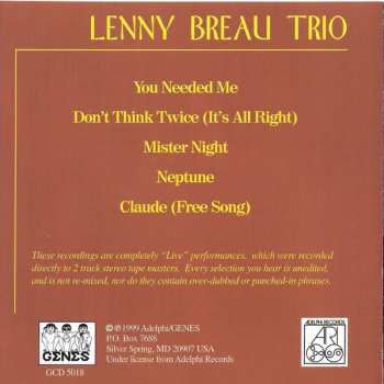 CD Lenny Breau: Lenny Breau Trio