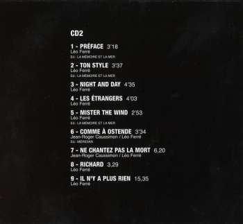2CD Léo Ferré: Seul En Scène Léo Ferré 73