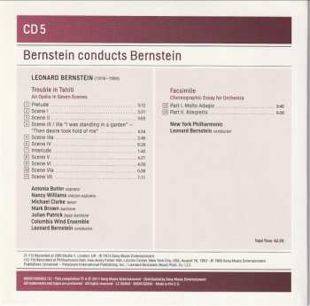 7CD/Coffret Leonard Bernstein: Bernstein Conducts Bernstein: Stage Works • Symphonies • Ballets • Choral Works • Songs
