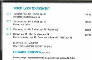 4CD/Coffret Pyotr Ilyich Tchaikovsky: Symphonies Nos. 4, 5 & 6 "Pathétique" | "1812" Overture | Romeo & Juliet | Francesca Di Rimini