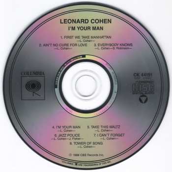 CD Leonard Cohen: I'm Your Man