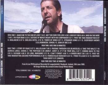 2CD Leonard Cohen: Reykjavik 1988