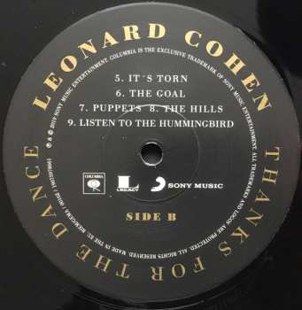 LP Leonard Cohen: Thanks For The Dance