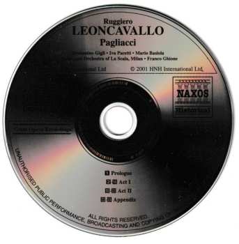 CD Orchestra Del Teatro Alla Scala: Pagliacci