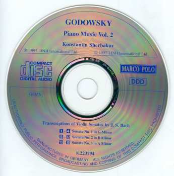 CD Leopold Godowsky: Piano Music, Vol. 2