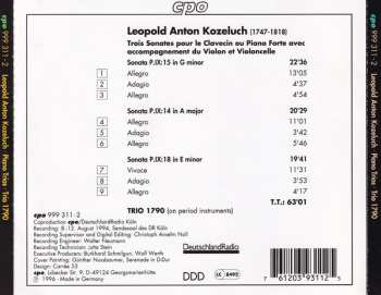 CD Leopold Koželuh: 3 Piano Trios