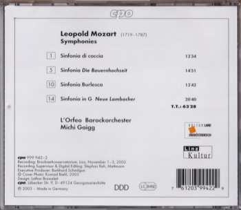 CD Leopold Mozart: Symphonies