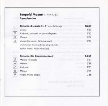 CD Leopold Mozart: Symphonies