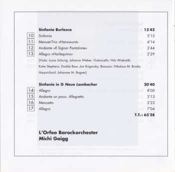 CD Leopold Mozart: Symphonies