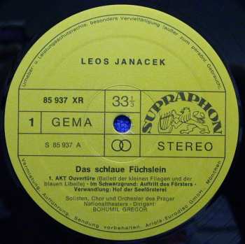 2LP/Coffret Leoš Janáček: Das Schlaue Füchslein
