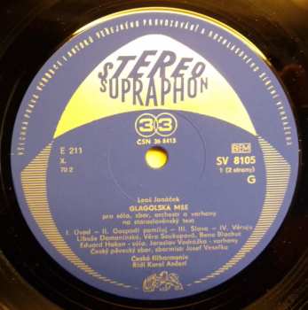 LP The Czech Philharmonic Orchestra: Glagolská Mše