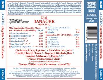 CD Leoš Janáček: Glagolitic Mass / Sinfonietta