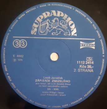 LP Leoš Janáček: Zápisník Zmizelého