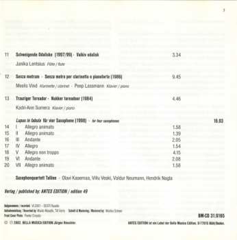 CD Lepo Sumera: Kammermusic