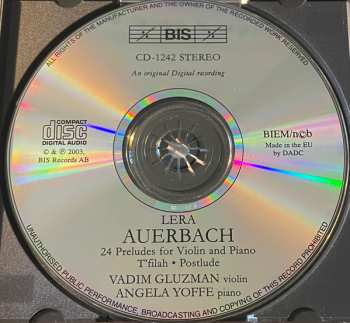 CD Vadim Gluzman: 24 Preludes For Violin And Piano | T'filah | Postlude