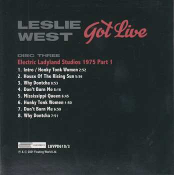 4CD/Coffret Leslie West: Got Live