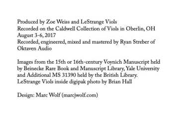 CD LeStrange Viols: Æternum