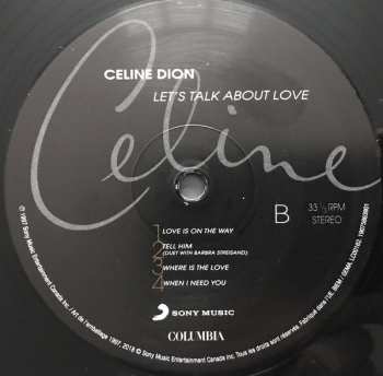 2LP Céline Dion: Let's Talk About Love