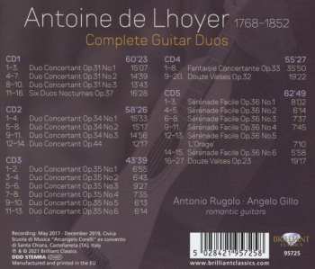 5CD Antoine de Lhoyer: Complete Guitar Duos