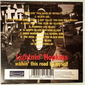 CD Lightnin' Hopkins: Walkin' This Road By Myself