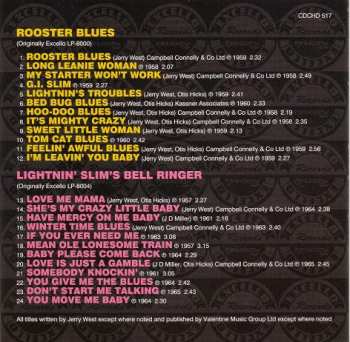 CD Lightning Slim: Rooster Blues / Lightnin' Slim's Bell Ringer