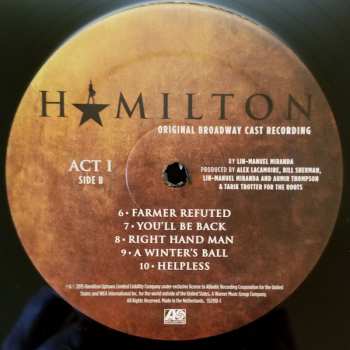 4LP/Coffret Lin-Manuel Miranda: Hamilton (Original Broadway Cast Recording)