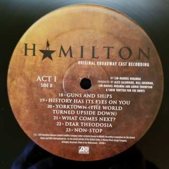 4LP/Coffret Lin-Manuel Miranda: Hamilton (Original Broadway Cast Recording)