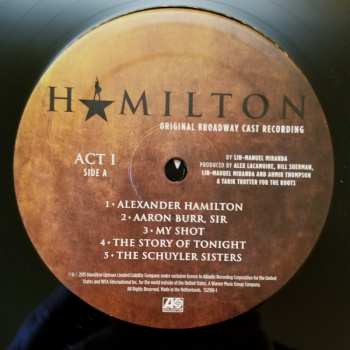 4LP/Coffret Lin-Manuel Miranda: Hamilton (Original Broadway Cast Recording)