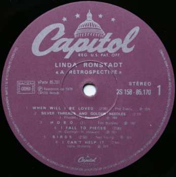 2LP Linda Ronstadt: A Retrospective