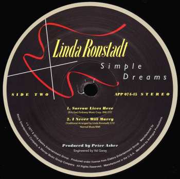 2LP Linda Ronstadt: Simple Dreams LTD