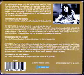 3CD Linda Ronstadt: The Broadcast Archives: Legendary Radio Broadcasts From The 1970s & 1980s