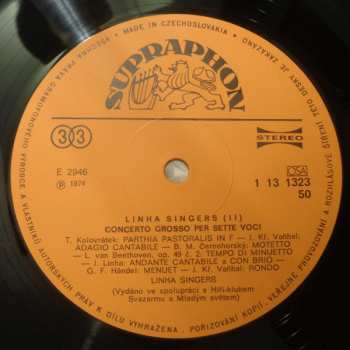 LP Linha Singers: Concerto Grosso Per Sette Voci (75/1)