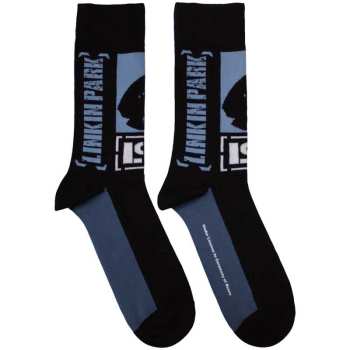 Marchandises Linkin Park: Linkin Park Unisex Ankle Socks: Crouching (black) (uk Size 4 - 7) 36 - 42