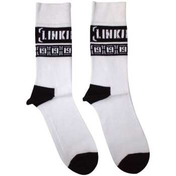 Marchandises Linkin Park: Linkin Park Unisex Ankle Socks: Lp Repeat (white) (uk Size 4 - 7) 36 - 42