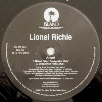 LP Lionel Richie: Angel