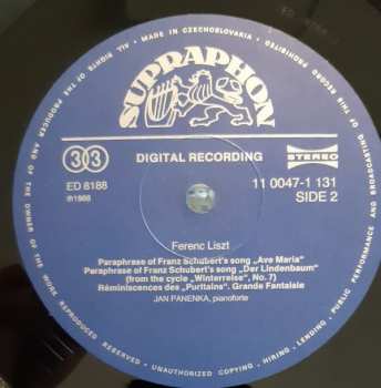 LP Franz Liszt: Liszt And Prague